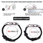 Ritche Christmas Gift 22mm Vintage Canvas Wristbands Watch Band Replacement Quick Release Watch Straps for Men, White Elephant Gifts, Stocking Stuffers for Men, Father's Day gifts