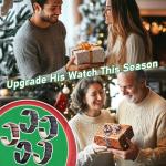 Ritche Christmas Gift 22mm Vintage Canvas Wristbands Watch Band Replacement Quick Release Watch Straps for Men, White Elephant Gifts, Stocking Stuffers for Men, Father's Day gifts