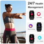 Smart Watch for Men Women(Answer/Make Call), 2025 Fitness Activity Tracker 1.57” Smartwatch with Heart Rate/Sleep Monitor/Pedometer/Calories/110+ Sports, IP68 Waterproof Fitness Watch for Android iOS