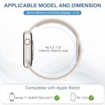 10 Pack Silicone Bands Compatible with Apple Watch 38mm 40mm 41mm 42mm 44mm 45mm 46mm 49mm Women Men, Soft Waterproof Replacement Wrist Sport Band for iWatch Series 11 10 9 8 7 6 5 4 3 2 1 SE Ultra