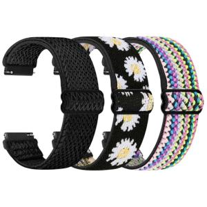 TumpCez Quick Release Watch Band - Choice of Width -18mm 19mm 20mm 22mm 24mm Watch Bands, Solo Loop Adjustable Elastic Nylon Watch Straps Replacement Wristband for Men Women