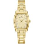 Bulova Ladies Dress Classic Diamond 3-Hand Quartz Watch, Stainless Steel Bracelet, 26x35mm Case