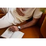 Citizen Men's Eco-Drive Dress Classic Rolan Watch, Gray Leather Strap, Silver-Tone Dial, 12/24 Hour Time, Analog Day/Date (Model: BU2110-01A)