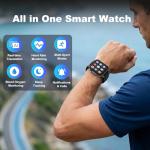 iTour Smart Watch, Real Time Smart Translation Watch, Two-way Instant Voice Translation, Online & Offline Language Translator Device for Men Women, AI Translator Smartwatch with Health Fitness Tracker