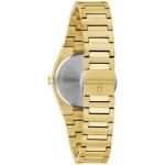 Bulova Ladies Dress Classic 3-Hand Calendar Date Quartz Watch, Stainless Steel Bracelet, Patterned Dial, 28mm