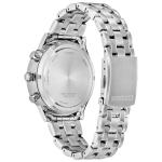 Citizen Men's Eco-Drive Dress Classic Watch, Silver-Tone Stainless Steel Bracelet, White Dial, Chronograph (Model: CA4630-53A)