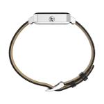 Timex Women's Dress 21mm Watch - Black Strap White Dial Silver-Tone Case