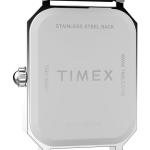 Timex Women's Dress 21mm Watch - Black Strap White Dial Silver-Tone Case
