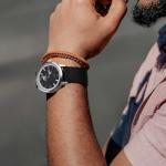 BISONSTRAP Men’s Nylon Watch Bands, Two-Piece Military Watch Straps, Quick Release, Brushed Buckle, 18mm, Black (Black Buckle)