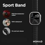 Nomad Sport Band - 45mm | Black Apple watch ultra 2 band, Designed to give your Apple Watch a modern and athletic look for intense workouts and everyday wear, Compatible with New Series 11, Ultra 1-3, Series 1-10, and SE