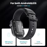 HOMOGO Smart Watches for Men Women, 1000mAh Battery Life Smart Watch for Android and iPhone Compatible, Fitness Tracker with Heart Rate/SPo2/Sleep Monitor, 100+ Sports Modes, IP68 Waterproof