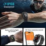 HOMOGO Smart Watches for Men Women, 1000mAh Battery Life Smart Watch for Android and iPhone Compatible, Fitness Tracker with Heart Rate/SPo2/Sleep Monitor, 100+ Sports Modes, IP68 Waterproof