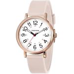 Hourstar Women's Analog Nurse Watch with Second Hand for Nursing, 12/24 Time, Silicone Band, Easy Read