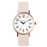 Hourstar Women's Analog Nurse Watch with Second Hand for Nursing, 12/24 Time, Silicone Band, Easy Read