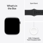 Apple Watch Series 11 [GPS 46mm] Smartwatch with Space Gray Aluminum Case with Black Sport Band - M/L. Sleep Score, Fitness Tracker, Health Monitoring, Always-On Display, Water Resistant