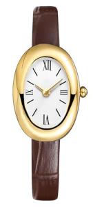 MASTOP Bracelet Watch for Women - Elegant 24mm Oval Dial Bangle Watch - Gold Jewelry Style Quartz Wristwatch - Gift for Her (Coffee A)