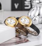 MASTOP Bracelet Watch for Women - Elegant 24mm Oval Dial Bangle Watch - Gold Jewelry Style Quartz Wristwatch - Gift for Her (Coffee A)