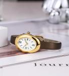 MASTOP Bracelet Watch for Women - Elegant 24mm Oval Dial Bangle Watch - Gold Jewelry Style Quartz Wristwatch - Gift for Her (Coffee A)