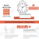 Hearkent 20mm Expansion Watch Bands,Stainless Steel Watchbands,Unisex (Gold, Regular 20mm)