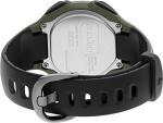 Timex Men's Ironman Triathlon Classic 30 38mm Resin Strap Watch – Green Case Black Top Ring with Black Resin Strap