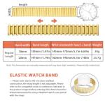 Hearkent 20mm Expansion Watch Bands,Stainless Steel Watchbands,Unisex (Gold, Regular 20mm)