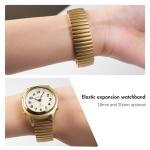 Hearkent 20mm Expansion Watch Bands,Stainless Steel Watchbands,Unisex (Gold, Regular 20mm)