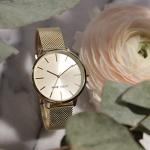 Nine West Women's Sunray Dial Mesh Bracelet Watch