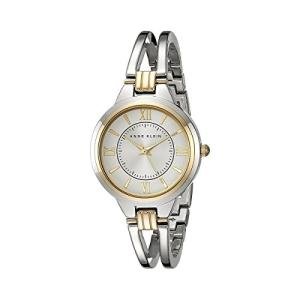 Anne Klein Women's AK/1441SVTT Two-Tone Open Bangle Watch