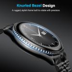 2026 Rotating Bezel Smart Watch for Men with Bluetooth Call, Heart Rate, Blood Pressure, SpO2, Sleep Monitor, Waterproof Round Watch with Encoder Knob, 1.32" AMOLED Display, Compatible Android and iOS