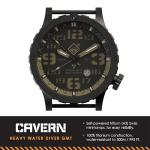 HAZARD 4 Heavy Water Diver(TM) Cavern GMT: Titanium Tritium Dive-Watch