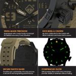 HAZARD 4 Heavy Water Diver(TM) Cavern GMT: Titanium Tritium Dive-Watch