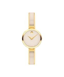 Movado Moda Women's Watch - Swiss Quartz 2H Movement, Plated Stainless Steel, Adjustable Bangle - 3 ATM Water Resistance - Luxury Fashion Timepiece for Her - 24mm
