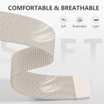 GEAK 18mm 20mm 22mm Metal Watch Band Compatible with Garmin Vivoactive 5 Watch Bands, Vivoactive 6/3/Venu 3S/2S, Quick Release Stainless Steel Milanese Loop Mesh Strap for Venu 3/Venu 2 Men Women