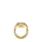 Fossil Women's Watch Ring, Quartz Stainless Steel Two-Hand Ring Watch for Women, Color: Gold Glitz