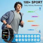 Smart Watch 2026 NEW 1.91" Smartwatch for Men Women(Answer/Make Call),Fitness Watch with 110+ Sport Modes, Reloj Inteligente with Sleep Monitor/Heart Rate/Step/Calories/IP68 Waterproof,for Android iOS