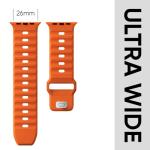 Sport Bands 6-Pack Compatible with Apple Watch Ultra 3/2 Band 49mm 46mm 45mm 44mm 42mm, Wide Soft Silicone Wristbands Waterproof Strap Men for iWatch Series 11 10 9 8 7 6 5 4 3 SE Ultra