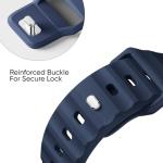 Sport Bands 6-Pack Compatible with Apple Watch Ultra 3/2 Band 49mm 46mm 45mm 44mm 42mm, Wide Soft Silicone Wristbands Waterproof Strap Men for iWatch Series 11 10 9 8 7 6 5 4 3 SE Ultra