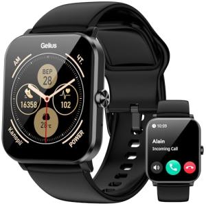 QONBINK Smart Watch, Smartwatches for Men Women, 1.85" HD Fitness Tracker (Answer/Make Calls), 120+ Sport Modes, Heart Rate/Sleep Monitor, IP68 Waterproof Fitness Watch, Smartwatch for Android iOS