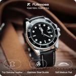 Black Leather Watch Bands for Galaxy Watch 46mm