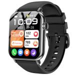 Smart Watches for Men Women, 1.83" HD Touchscreen with Bluetooth Calling, IP68 Waterproof Fitness Tracker, 120+ Sport Modes, 24/7 Heart Rate & Sleep Monitor, Compatible with iPhone Android (Black)