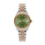 PASCAL Timeless Classic Diamond Watch for Women– Swiss Quartz Watch with Lab-Grown Diamonds, Sapphire Crystal, Elegant Dress Watch Gift,10 ATM Water Resistant, Fits 6.5"-9.5" Wrists (Avocado, 31)