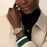 PASCAL Timeless Classic Diamond Watch for Women– Swiss Quartz Watch with Lab-Grown Diamonds, Sapphire Crystal, Elegant Dress Watch Gift,10 ATM Water Resistant, Fits 6.5"-9.5" Wrists (Avocado, 31)