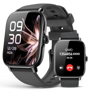 Smart Watch for Women Men- Answer/Make Call, 2025 1.91'' IP68 Waterproof Fitness Step Sleep Tracker Watch with Heart Rate Monitor Activity Counter Smartwatch for Andriod iPhone iOS Samsung Compatible