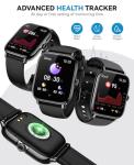 Smart Watch for Women Men- Answer/Make Call, 2025 1.91'' IP68 Waterproof Fitness Step Sleep Tracker Watch with Heart Rate Monitor Activity Counter Smartwatch for Andriod iPhone iOS Samsung Compatible