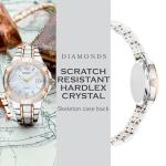 Seiko Solar Diamond Watch for Women - Two-Tone