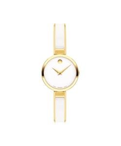 Movado Moda Women's Watch - Swiss Quartz 2H Movement, Plated Stainless Steel, Adjustable Bangle - 3 ATM Water Resistance - Luxury Fashion Timepiece for Her - 24mm