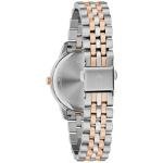 Bulova Ladies Quartz Dress Classic Watch, Two-Tone Stainless Steel Bracelet, Silver-White Dial, 3 Hand, Calendar (Style: 98P236)