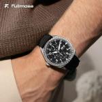 Fullmosa 18mm 20mm 22mm 24mm Leather Watch Bands Quick Release Watch Strap for Men Women, 2 Pack Soft Replacement Strap Wristband with Stainless Steel Buckle,20mm Toffee Brown&Silver/Black&Black