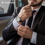 Fullmosa 18mm 20mm 22mm 24mm Leather Watch Bands Quick Release Watch Strap for Men Women, 2 Pack Soft Replacement Strap Wristband with Stainless Steel Buckle,20mm Toffee Brown&Silver/Black&Black