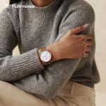 Fullmosa 18mm 20mm 22mm 24mm Leather Watch Bands Quick Release Watch Strap for Men Women, 2 Pack Soft Replacement Strap Wristband with Stainless Steel Buckle,20mm Toffee Brown&Silver/Black&Black